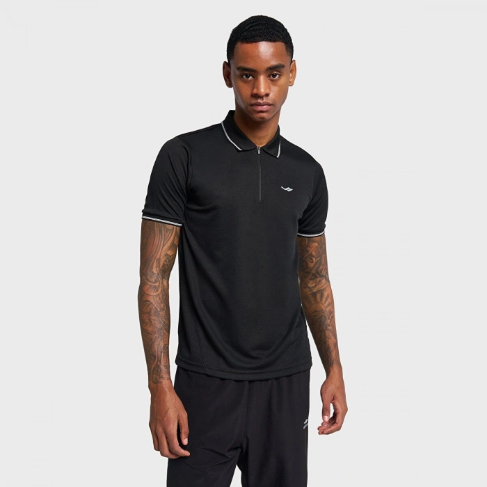 Lescon Erkek Kısa Kol Polo Yaka T-Shirt Siyah 26B-1046