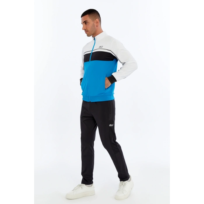 Asm Spor Rainbow Erkek Sweatshirt Mavi-Siyah-Beyaz