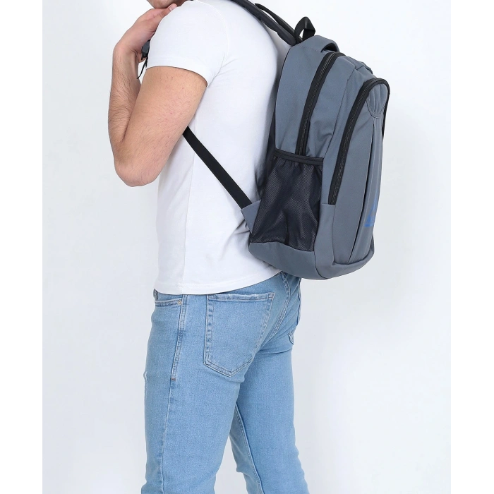 ASM Spor Sırt Çantası 25L | Okul, Seyahat ve Günlük Kullanım – Gri-Mavi