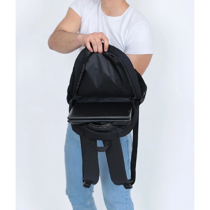 ASM Spor Sırt Çantası 25L | Okul, Seyahat ve Günlük Kullanım – Siyah-Mavi