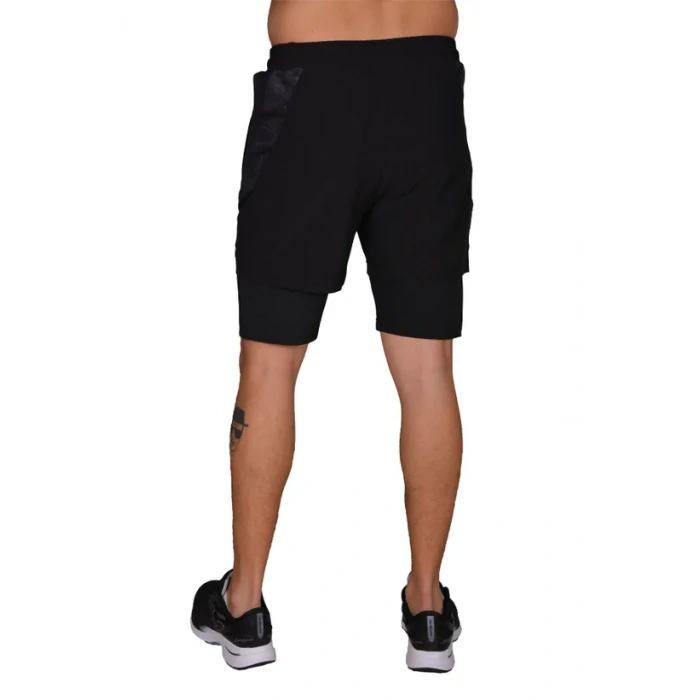 Joma Micro Robın Erkek Siyah Likralı Taytlı Spor Şort- 4231404