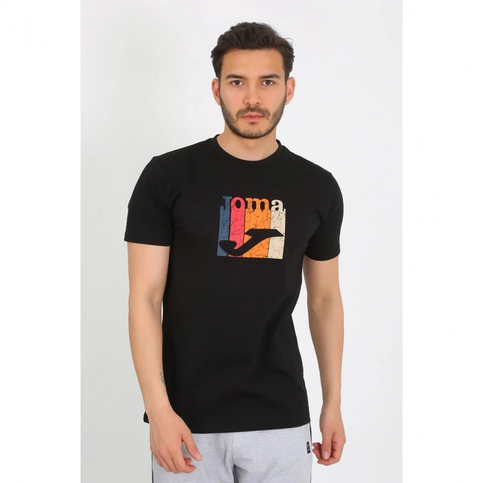 JOMA T-SHIRT B.YAKA PAMUK CRACK M -SİYAH 4241105