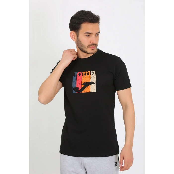 JOMA T-SHIRT B.YAKA PAMUK CRACK M -SİYAH 4241105
