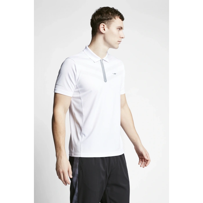 Lescon 23B-1046 Erkek kısa Kol Polo Yaka Tshirt Beyaz