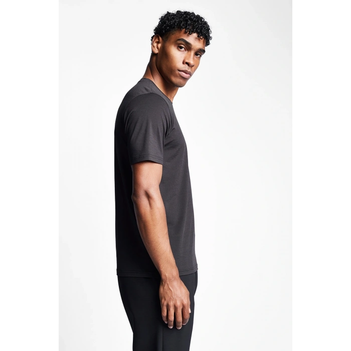 Lescon 23B-1134 Erkek kısa kol tişört siyah