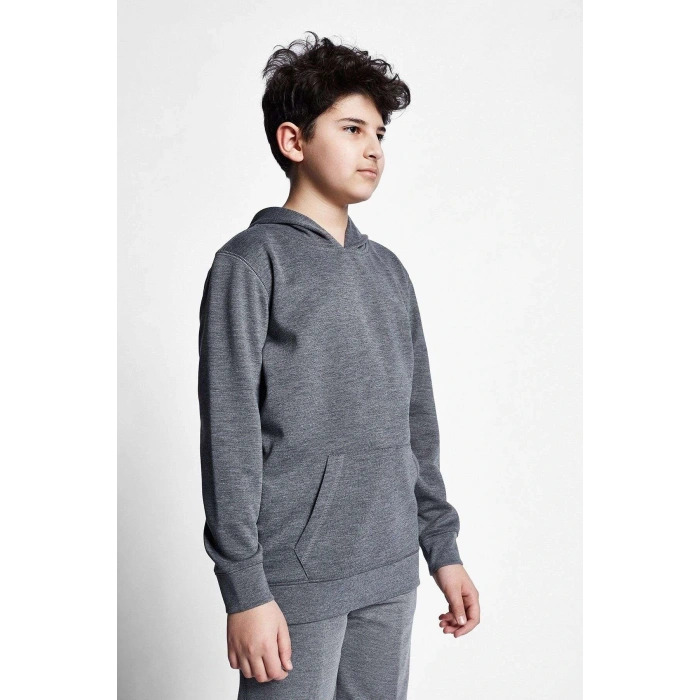 Lescon Koyu Grimelanj Çocuk Kapüşonlu Sweatshirt 21S-3227-21N