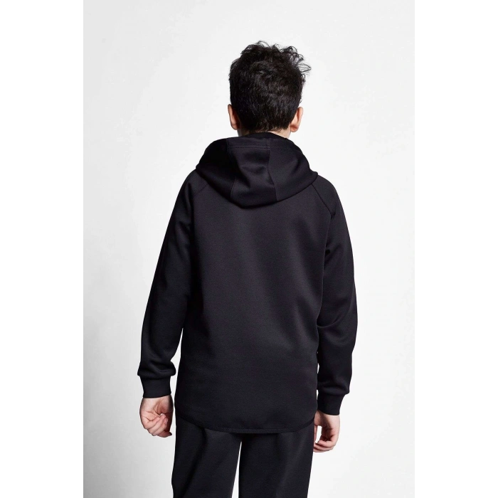 Lescon Siyah Çocuk Fermuarlı Kapüşonlu Üst 21N-3101