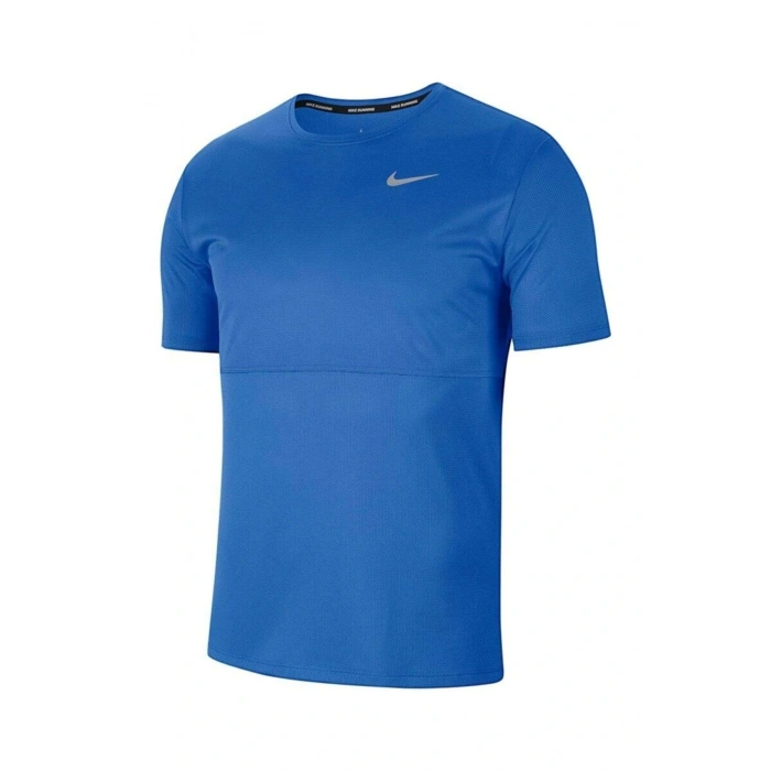 Nike Erkek Mavi Breathe Running Top Üst CJ5332-402