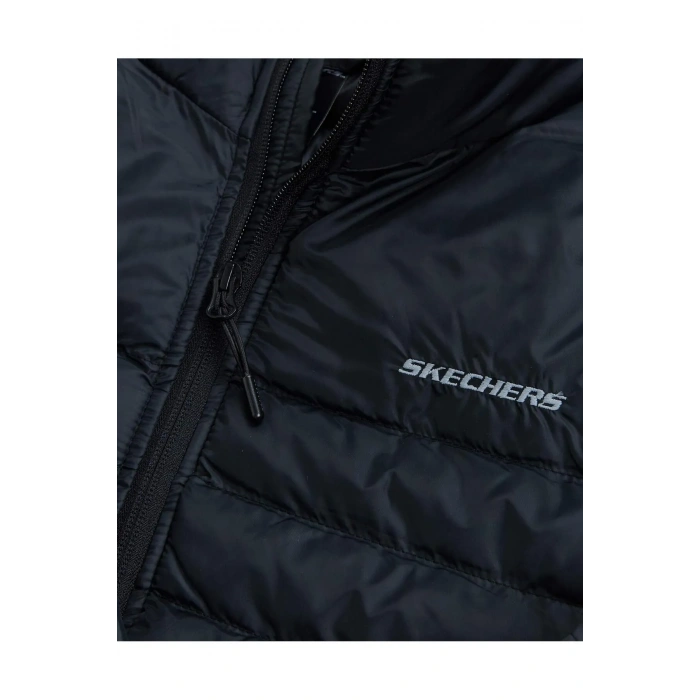 Skechers M Essential Turtle Neck Jacket Erkek Siyah Mont
