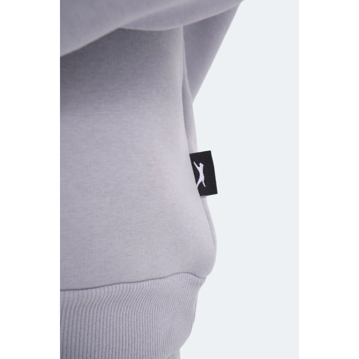 Slazenger LOGAN Unisex Çocuk Taş Gri Sweatshırt