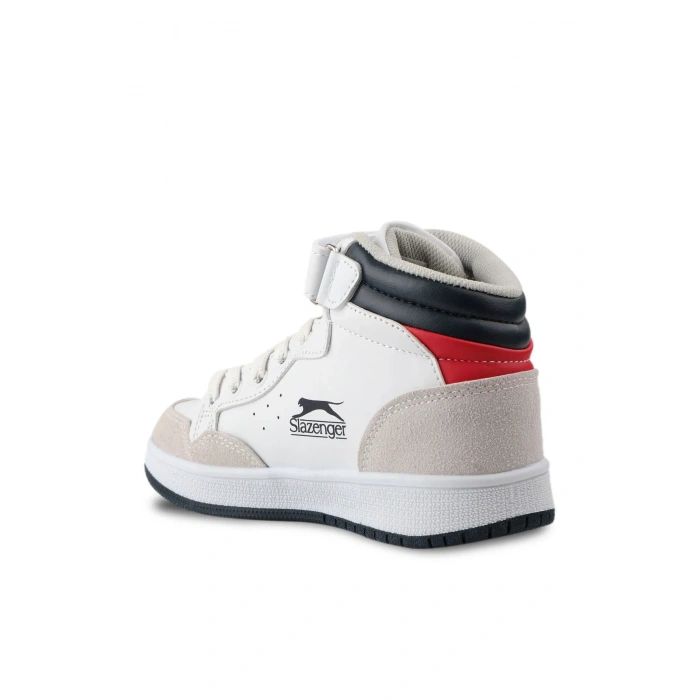 Slazenger PACE IN Unisex Çocuk Cırt Cırtlı Beyaz Günlük Spor Ayakkabısı