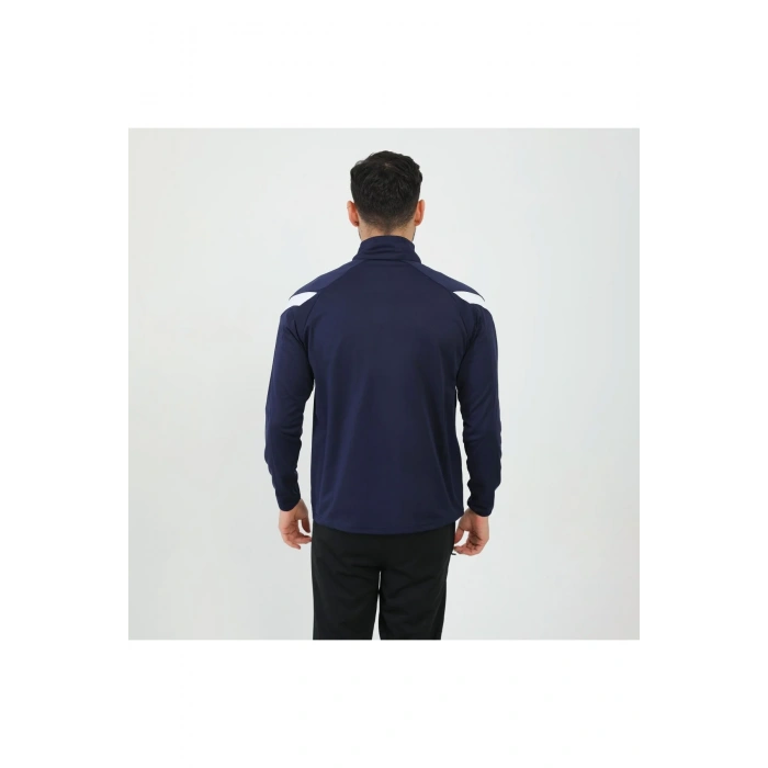 TRYON / ANTRENMAN SWEAT EVO PRO YARI FERMUAR LACİVERT-BEYAZ