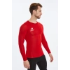 Asm Spor Erkek Termal İçlik-Uzun Kollu,Nefes Alabilir,Kırmızı Sporcu Üstü