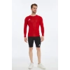 Asm Spor Erkek Termal İçlik-Uzun Kollu,Nefes Alabilir,Kırmızı Sporcu Üstü