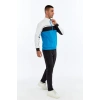 Asm Spor Rainbow Erkek Sweatshirt Mavi-Siyah-Beyaz