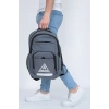 ASM Spor Sırt Çantası 30L | Okul, Spor, Seyahat ve Günlük Kullanım – Gri/Beyaz