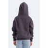 Slazenger LENE Unisex Çocuk Kapüşonlu Cepli Koyu Gri Sweatshırt
