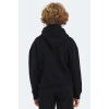 Slazenger LEVON Unisex Çocuk Kapüşonlu Cepli Siyah Sweatshırt
