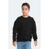 Slazenger LOGAN Unisex Çocuk Siyah Sweatshırt