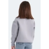 Slazenger LOGAN Unisex Çocuk Taş Gri Sweatshırt