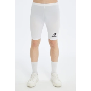 Asm Spor Erkek Erkek Sporcu Kısa Tayt-Beyaz,Nefes Alabilir,Esnek Fitness Koşu Taytı