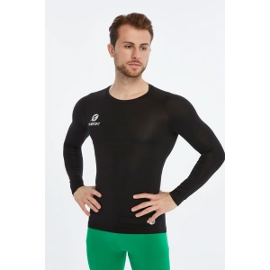 Asm Spor Erkek Termal İçlik-Uzun Kollu,Nefes Alabilir,Siyah Sporcu Üstü