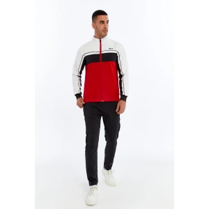 Asm Spor Rainbow Erkek Sweatshirt Kırmızı-Siyah-Beyaz