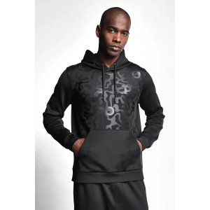 Lescon Siyah Erkek Kapüşonlu Sweatshirt 22N-1142
