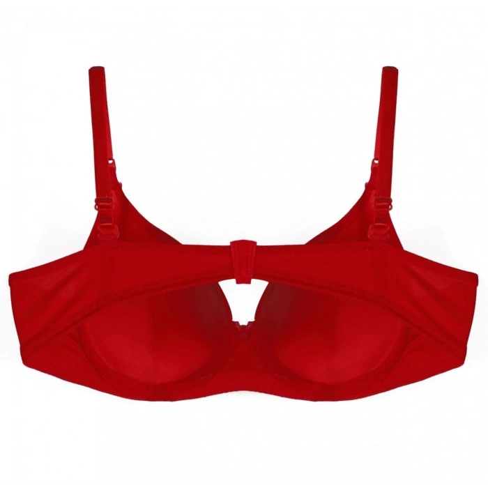Desteksiz Sütyen B Kap Kırmızı