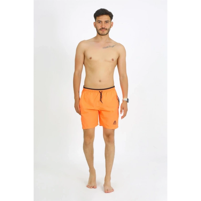 Erkek Turuncu Deniz Şortu