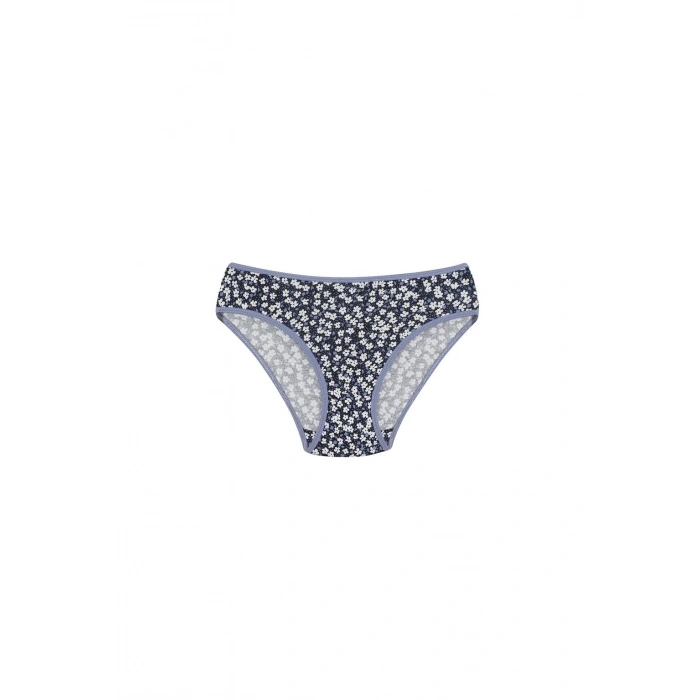 Kadın 3lü Külot Lacivert - Somon - Yeşil