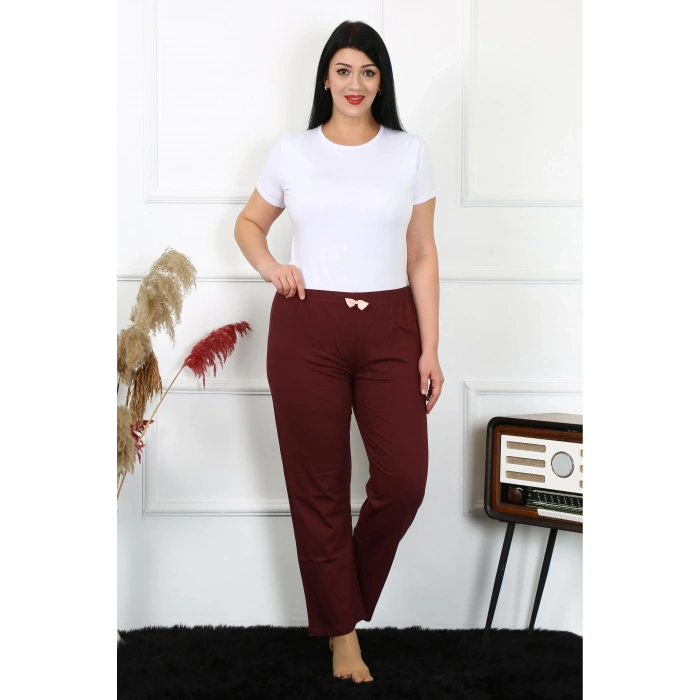 Kadın Pamuklu Büyük Beden Alt Pijama