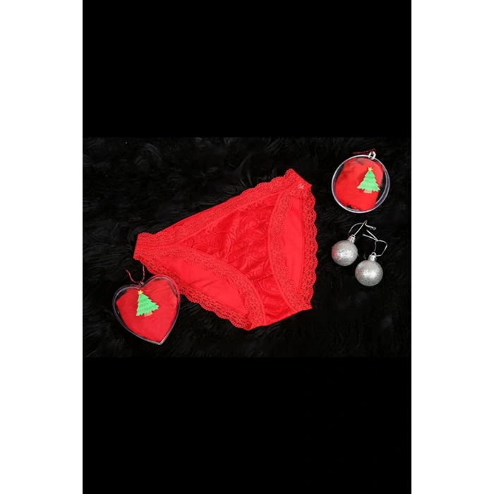 Kadın Yılbaşı Kırmızı Slip