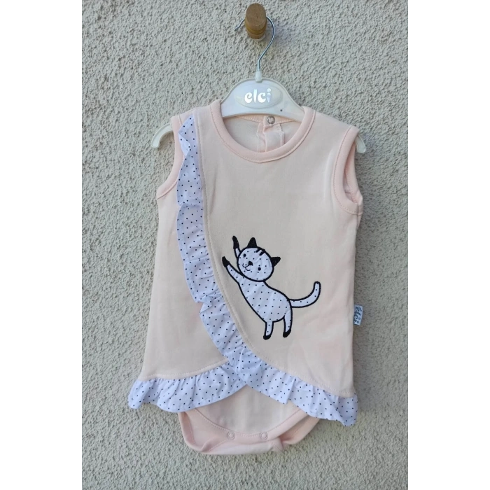 Lenaca Kedili Fırfırlı Bandanalı Badi