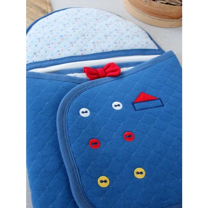 Lenaca Yenidoğan  Açılır Kucaklı Smokin Ayaklı Erkek Bebek Kundak