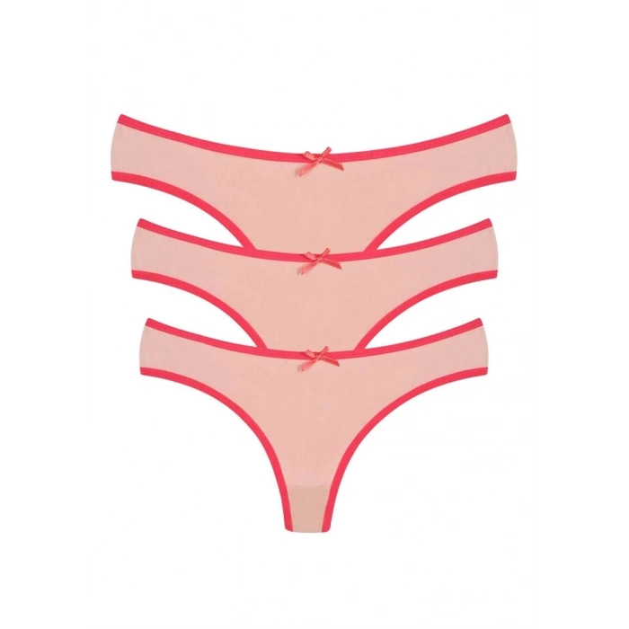 Pamuklu 3lü Tanga Külot Pudra