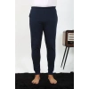 Erkek Pamuk Tek Alt Pijama Lacivert