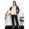 Kadın Büyük Beden Penye Uzun Kol Pijama Takım