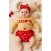 Lenaca Daddys Girl Bandanalı Kız Bebek Takımı