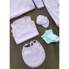 Lenaca Dantel İşlemeli 10 Parça Yeni Doğan Hastane Seti %100 Pamuk