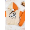 Lenaca Panda Desenli Kapişonlu Erkek Bebek Takımı