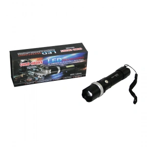 Gold Orıon Km-105 2ın1 Zoomlu El Feneri - Cob Led Usb Şarjlı Metal Kasa 15.5cm 3000 Lumen