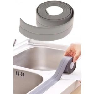 Gri Su Sızdırmaz Lavabo Kenar Bandı (kutusuz) (3.2m)