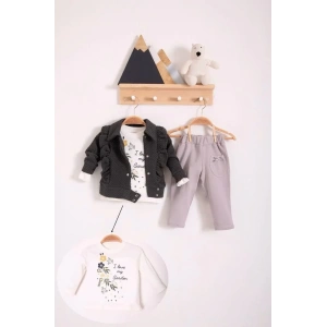 Lenaca Fırfır Detaylı 3 Lü Kız Bebek Takım