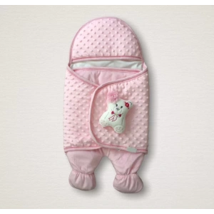 Lenaca Yenidoğan Oyuncaklı Topçikli Kız Erkek Bebek Ayaklı Kundak Bebek Battaniyesi