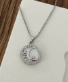 Minimal Tarot Silver Kolye