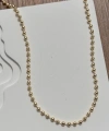 Boncuk Zincir Kolye Basic Gold