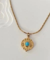 Antik Motif Gold Kolye