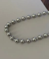 Boncuk Silver Kalın Kolye