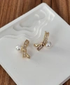 İnci Zarif Gold Küpe